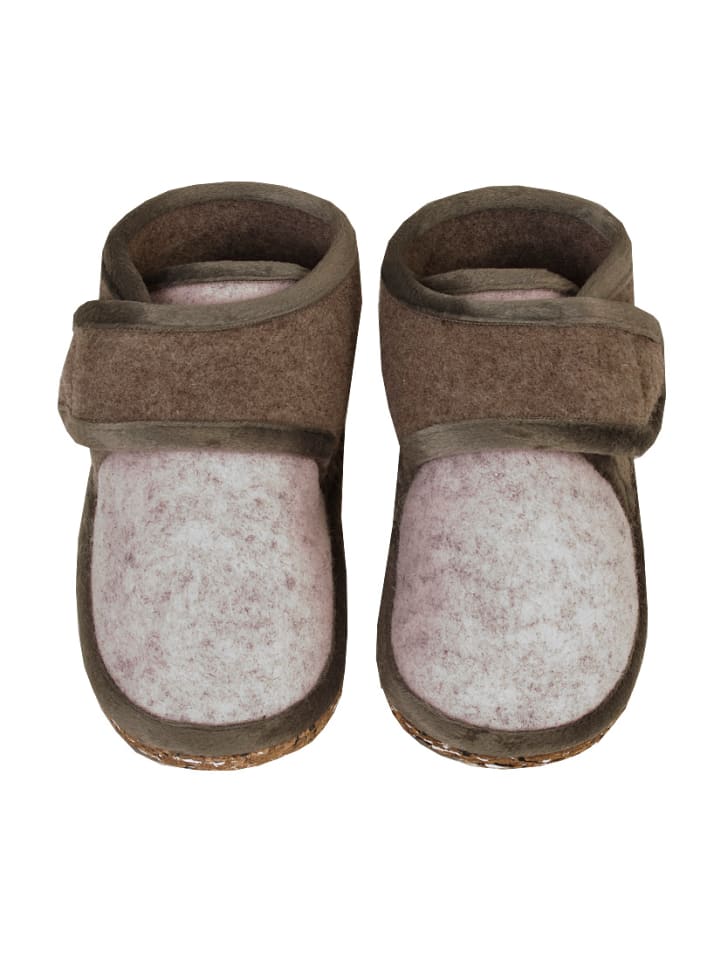 Adelheid Kinderpantoffeln rosa in Beige günstig kaufen