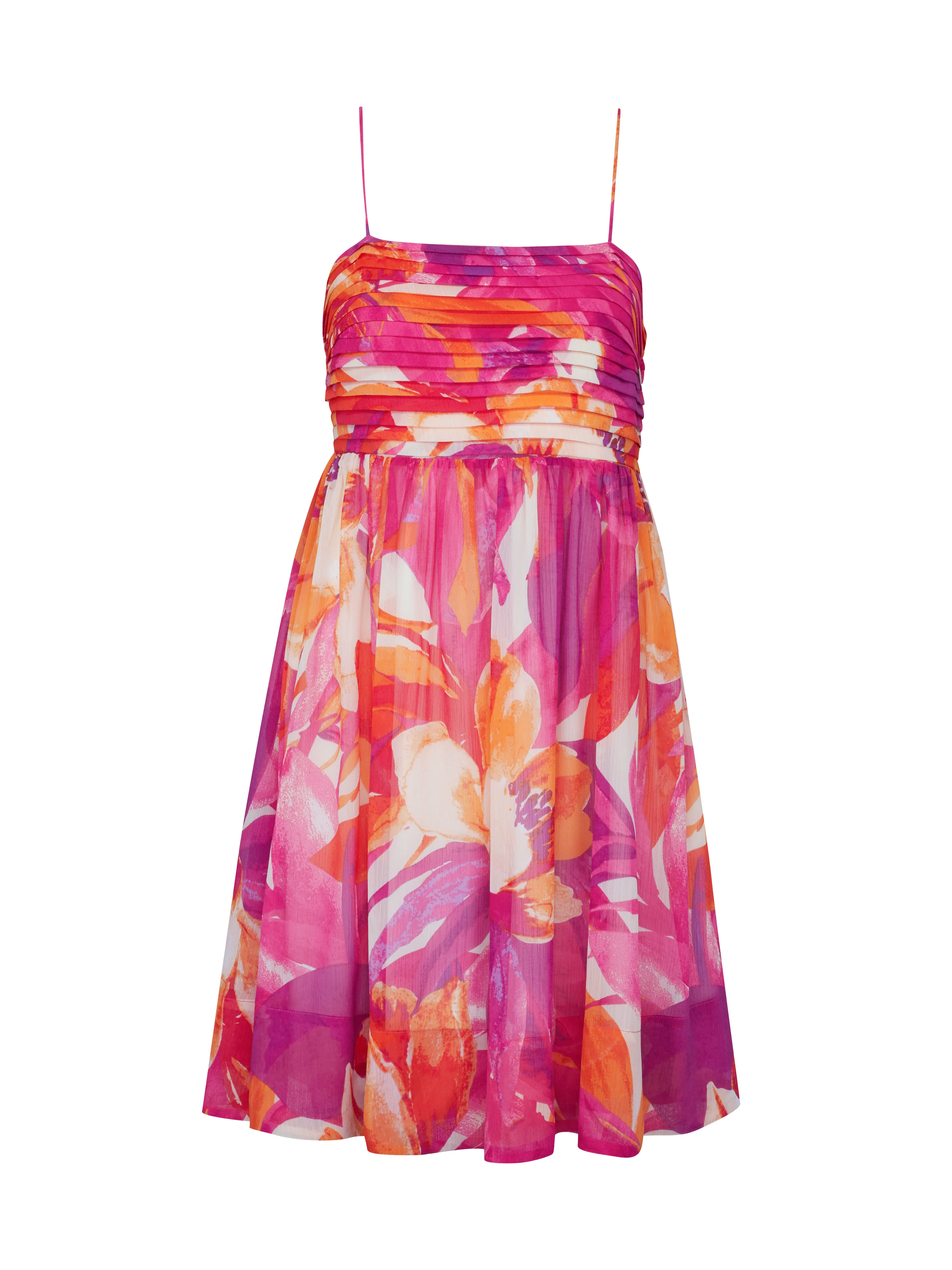Dunkelrosa knielanges Damenkleid ORSAY