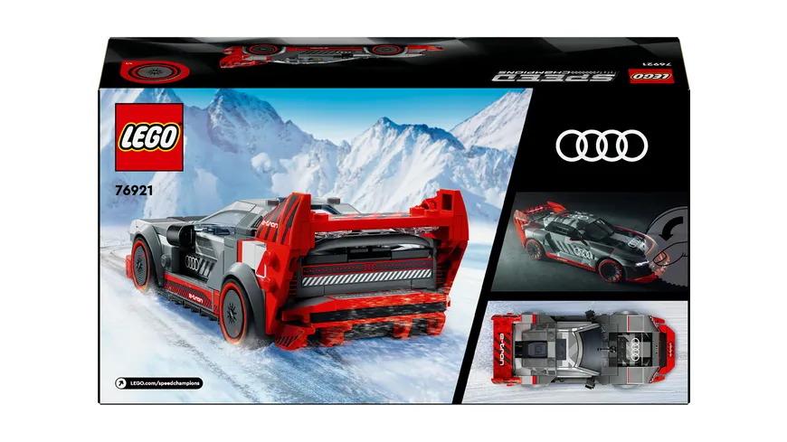 LEGO Speed Champions 76921 Audi S1 e-tron quattro Rennwagen Spielzeug-Auto
