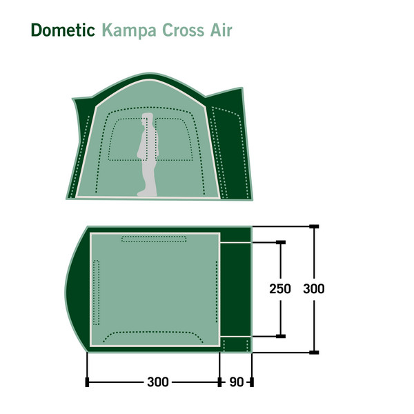 KAMPA CROSS AIR - Busvorzelt