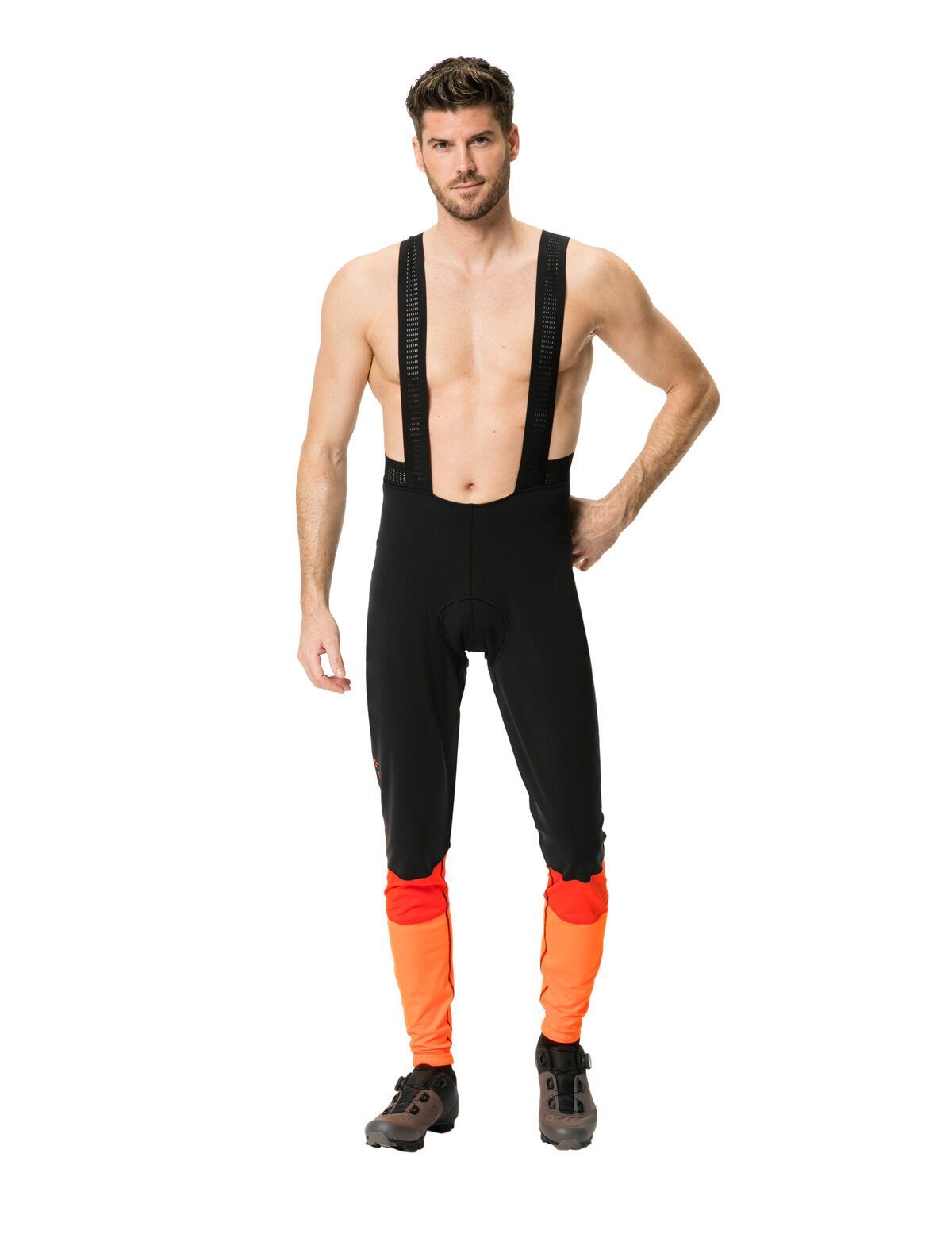 VAUDE Funktionshose Men's Kuro Warm Bib Tights (1-tlg) Grüner Knopf