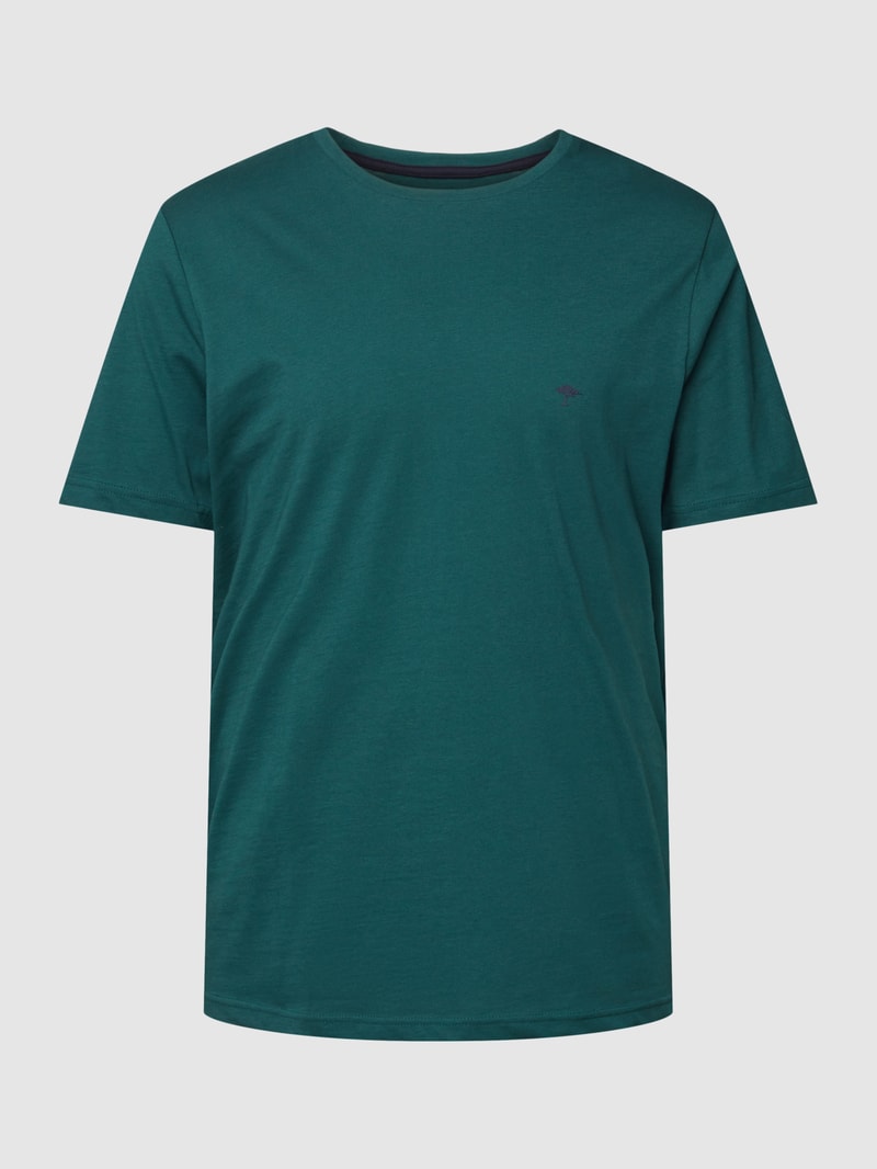 T-Shirt mit Logo-Print in petrol