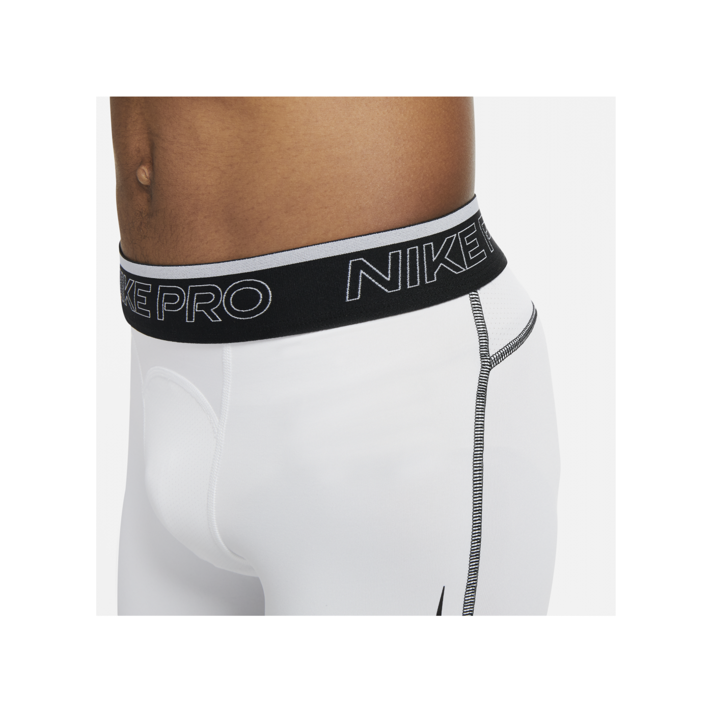 Nike Pro Short Weiss Schwarz F100