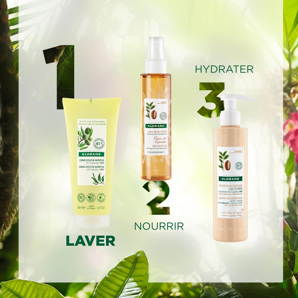 Klorane Lait d'amandier crème de douche 200ml Crème de douche