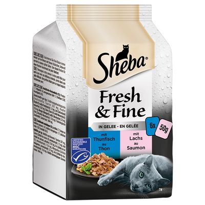 Multipack Sheba Fresh & Fine Frischebeutel 6 x 50 g