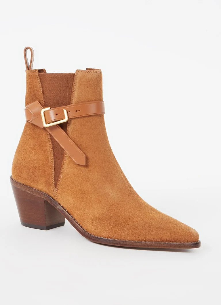 Ghete Tyler Cecilia din piele întoarsă de la Zadig&Voltaire cu cataramă