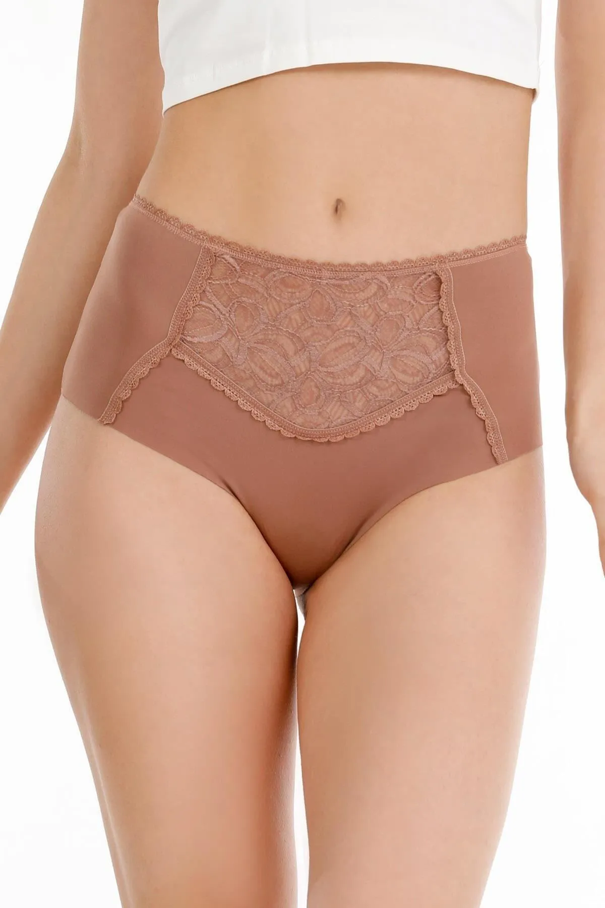 Sensu  Lasergeschnittenes 3-teiliges Höschenset mit Spitze und detaillierter Spitze für Damen – Kts3102