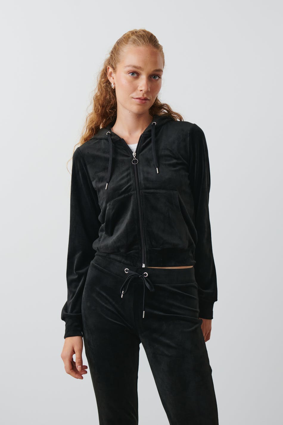 Velour hoodie