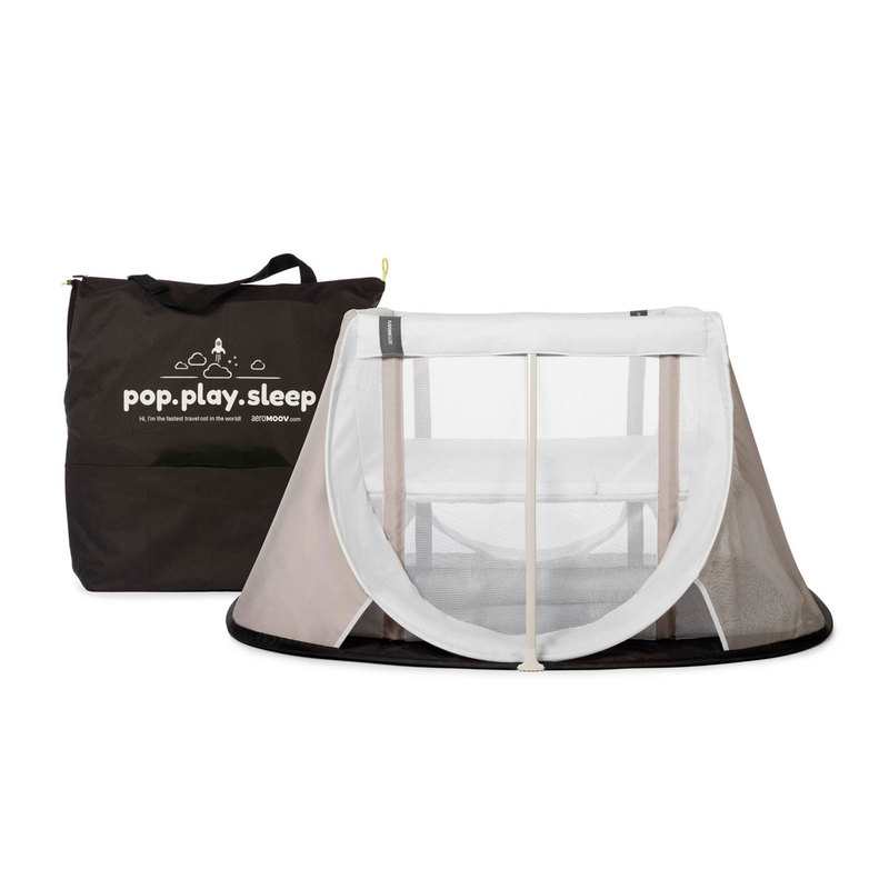 Lit parapluie pop-up Instant Travel Cot White Sand Aeromoov