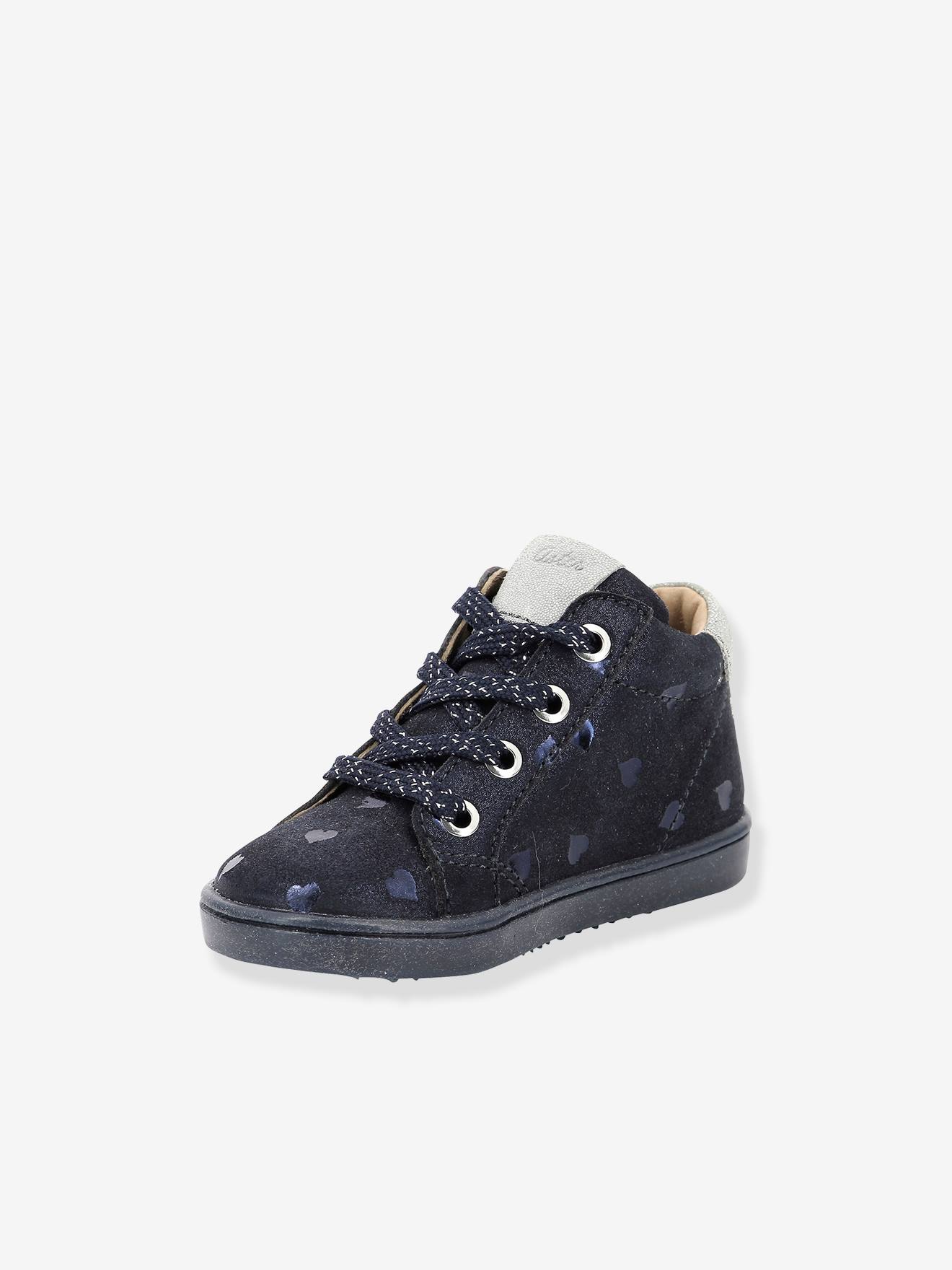 Bottines en cuir fille Wouhou ASTER® marine