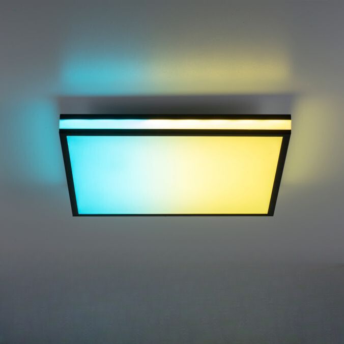 LED Deckenleuchte Mario Black 45 x 45 cm