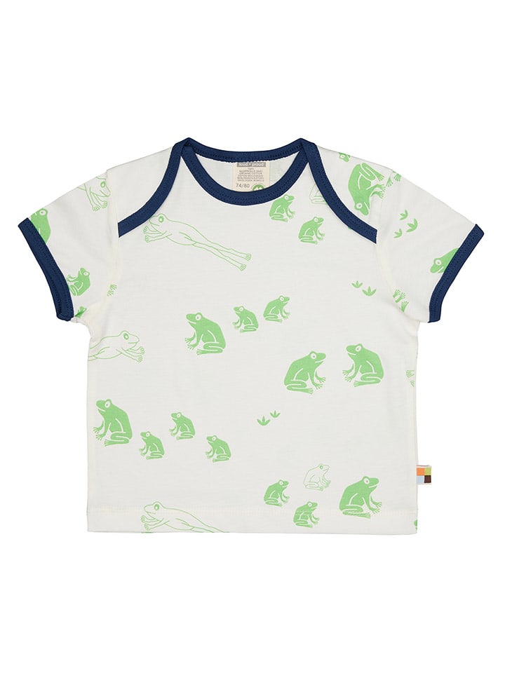loud   proud Shirt in Weiß/ Grün/ Dunkelblau günstig kaufen