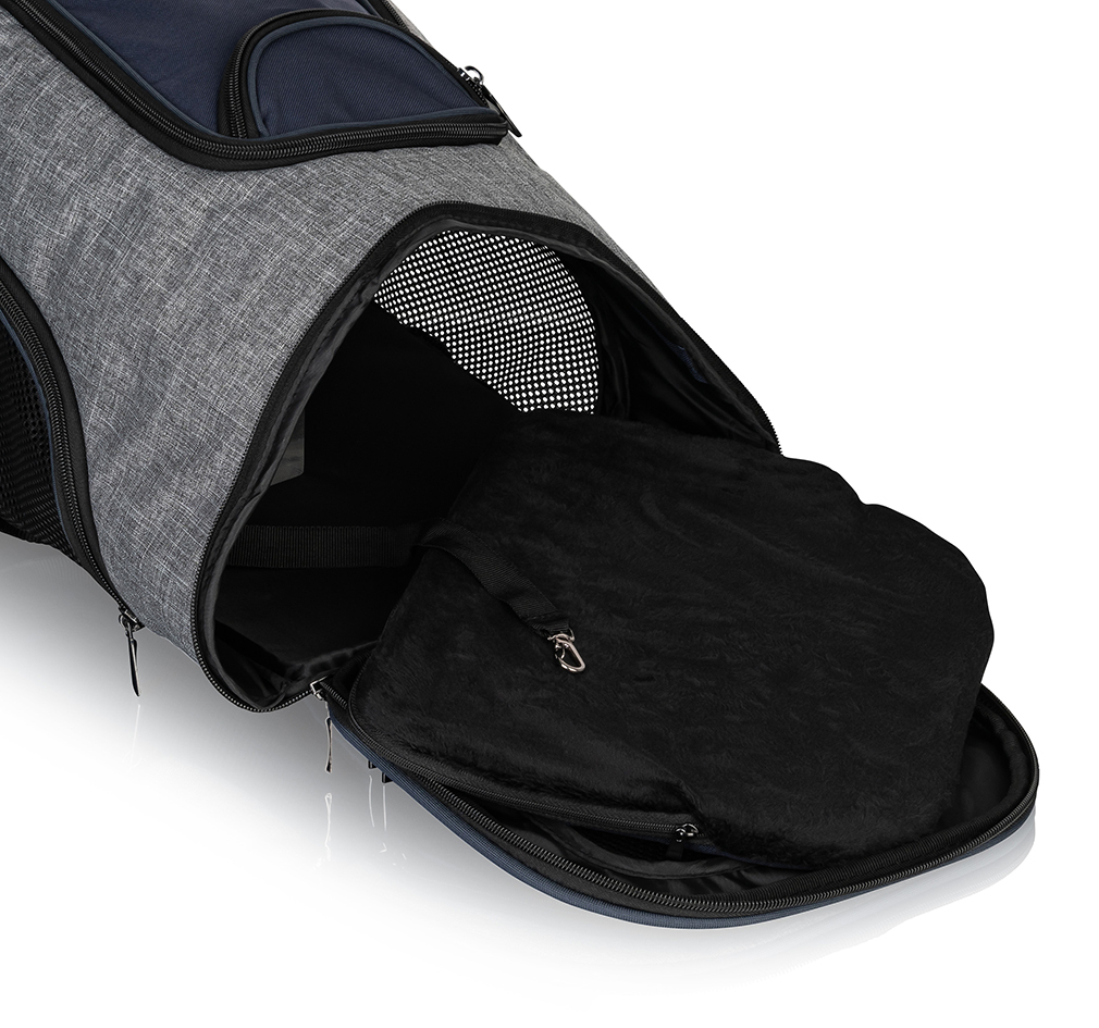 Knuffelwuff Tragetaschen Knuffelwuff Hunderucksack Tajumulco Trolley faltbar 2 in 1 mit Rollen und Griff