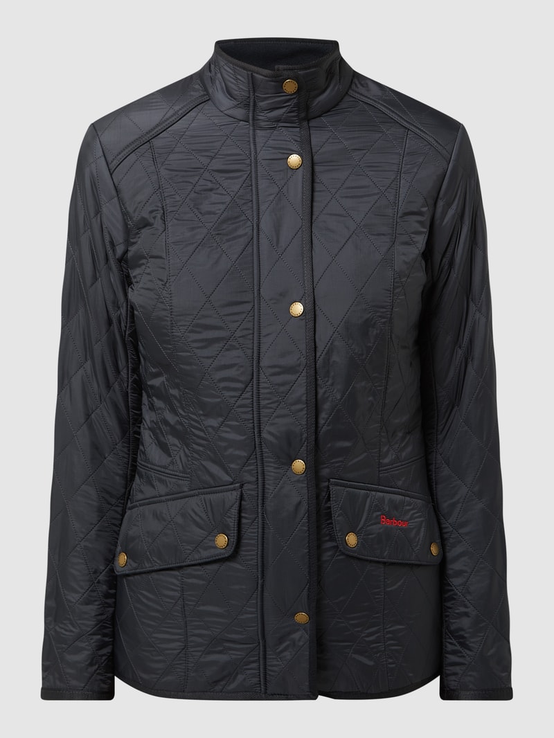 Steppjacke mit Fleecefutter Modell 'Cavalry' in marineblau