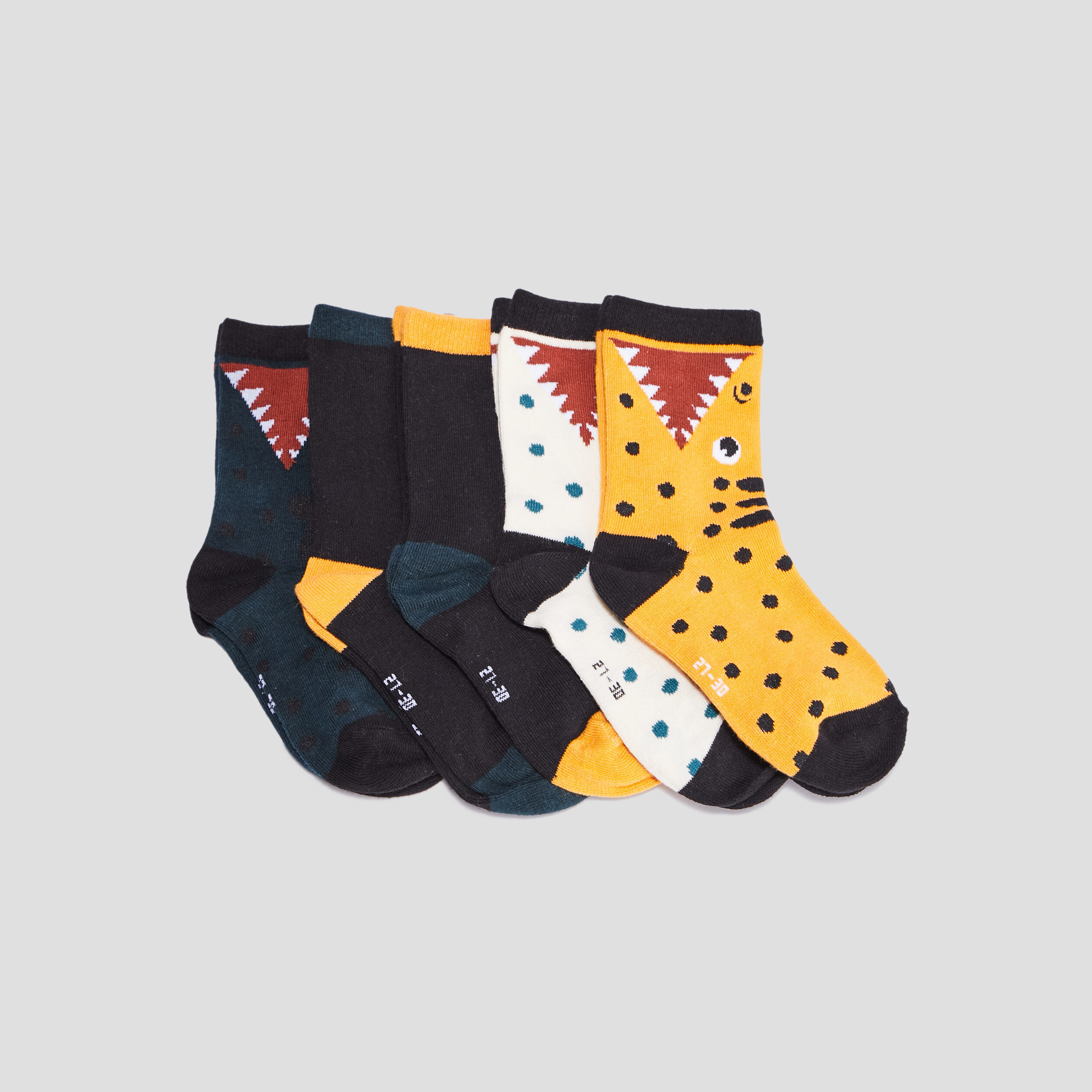 Lot 5 paires chaussettes multicolore garçon | La Halle