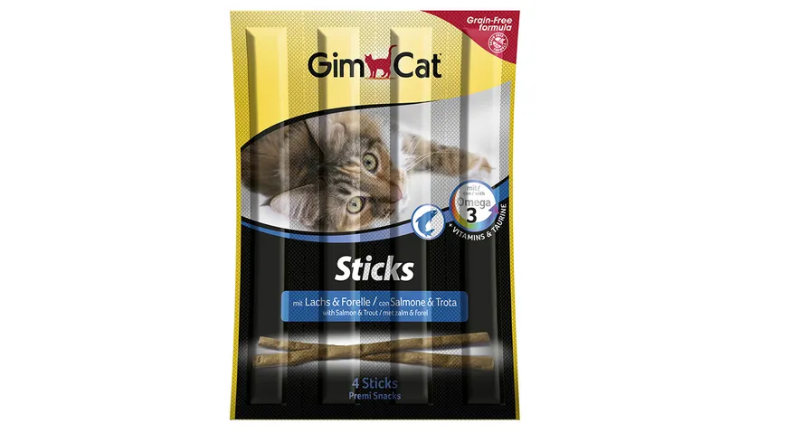 GimCat Katzensnack Sticks Lachs & Forelle 20 g