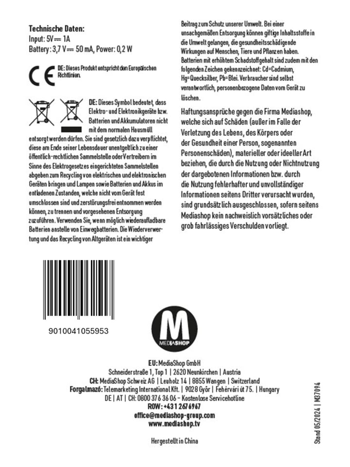 MediaShop elektrischer Ohrenreiniger CorpCare EarCleaner Pro in Weiß günstig kaufen onesize