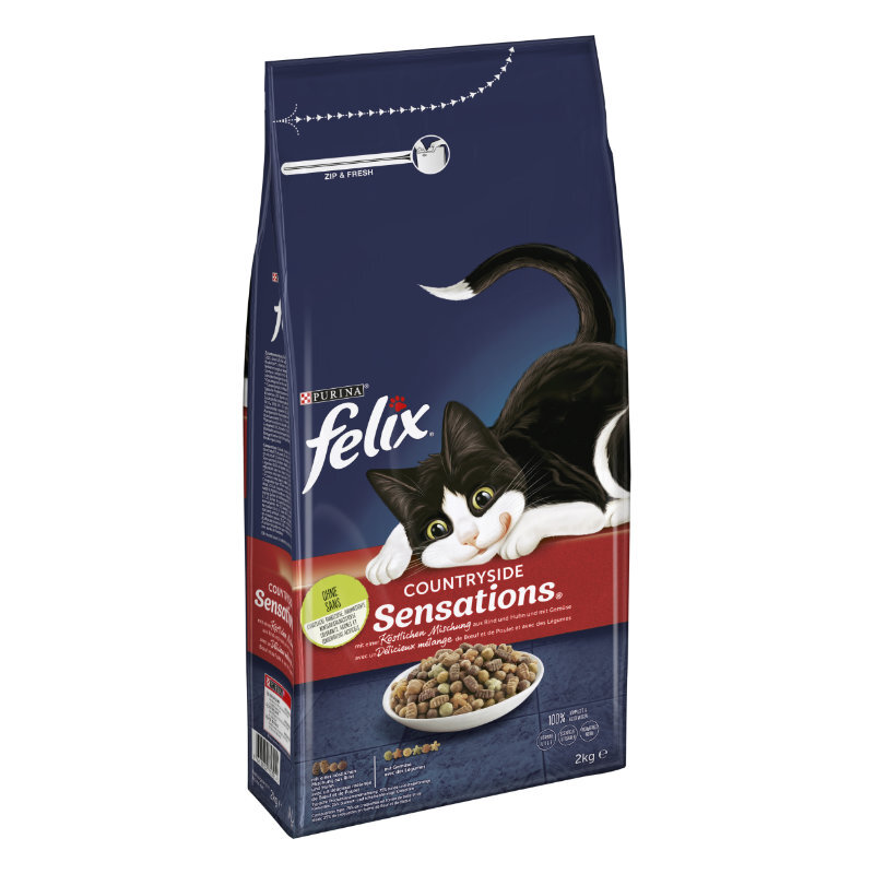 Felix Trockenfutter Felix Farmhouse Sensations 2kg Rind & Huhn
