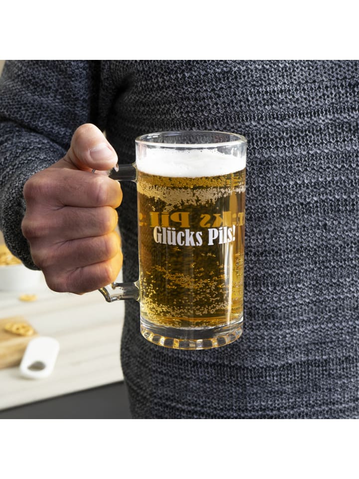 Geda Labels Bierkrug Glücks Pils in Klar - 500ml günstig kaufen onesize