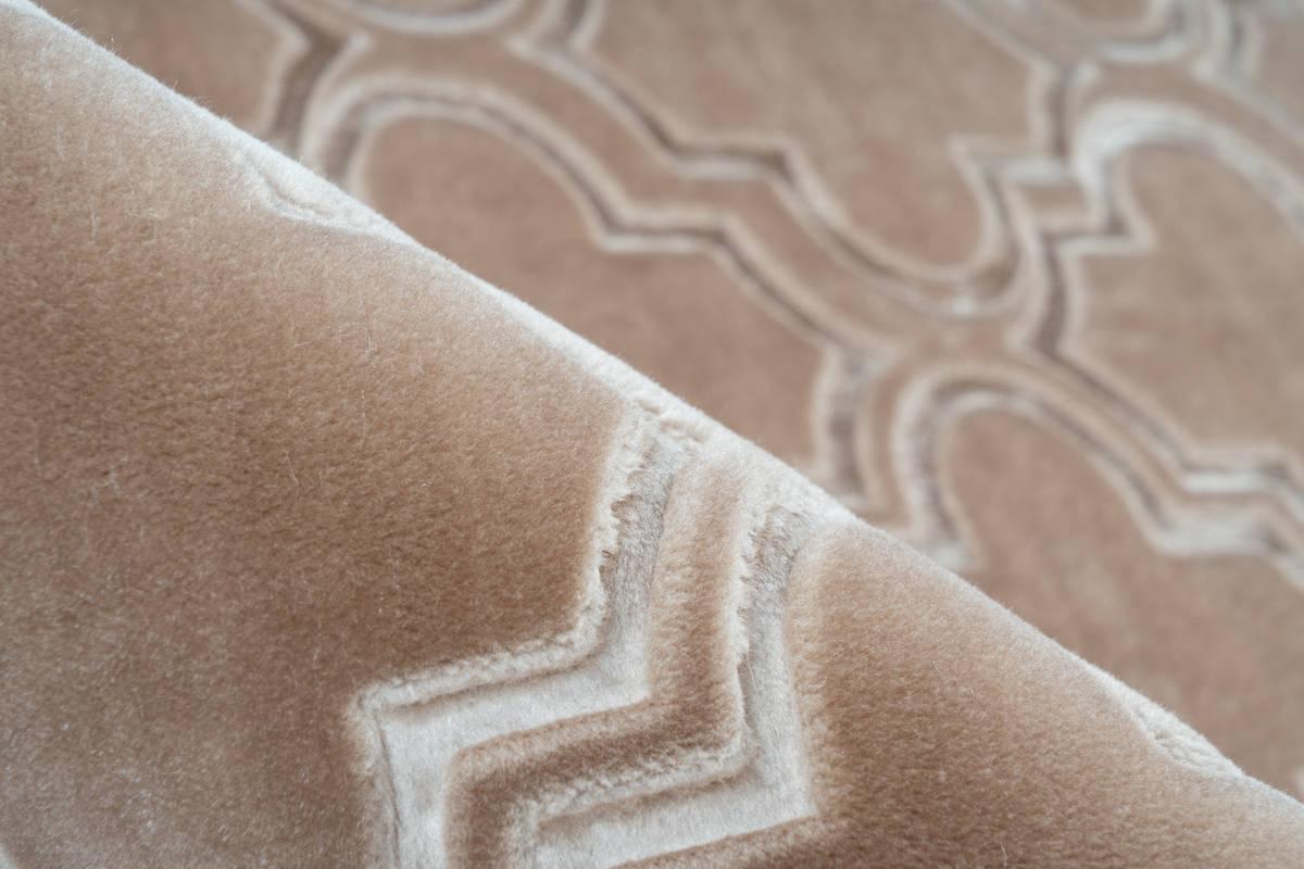 Arte Espina Hochflorteppich Monroe 100 Taupe