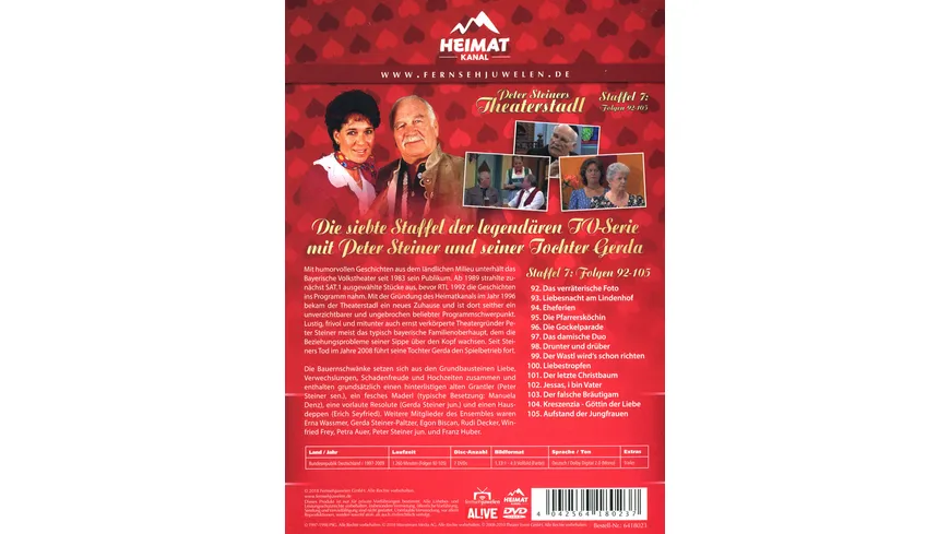 Peter Steiners Theaterstadl - Staffel 7/Fernsehjuwelen  [7 DVDs]