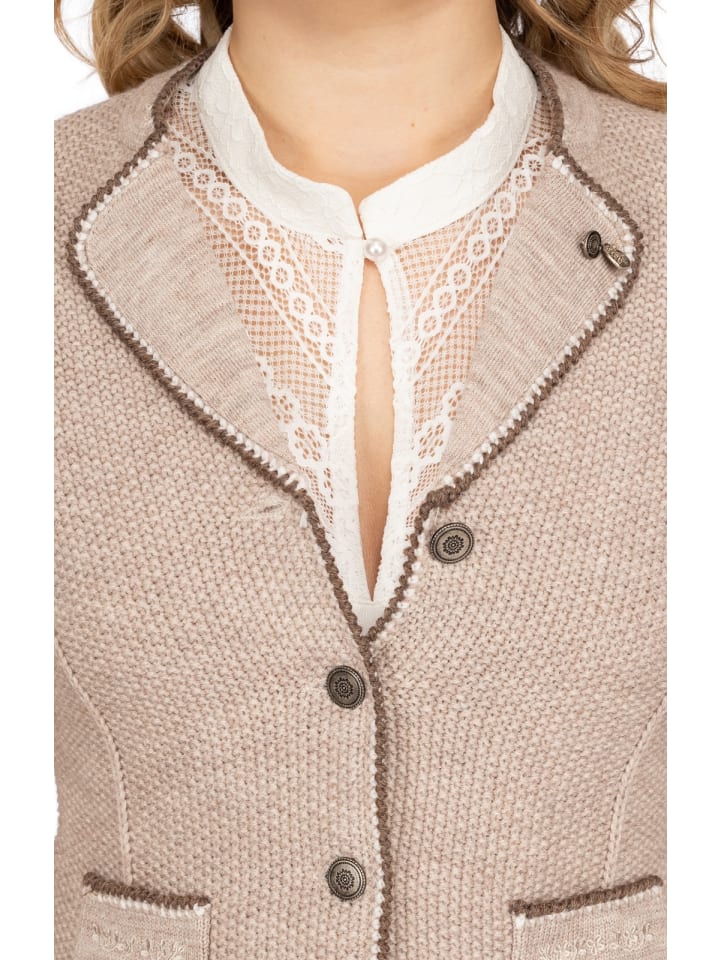 Spieth & Wensky Strickjacke AILEEN in mittelbraun günstig kaufen