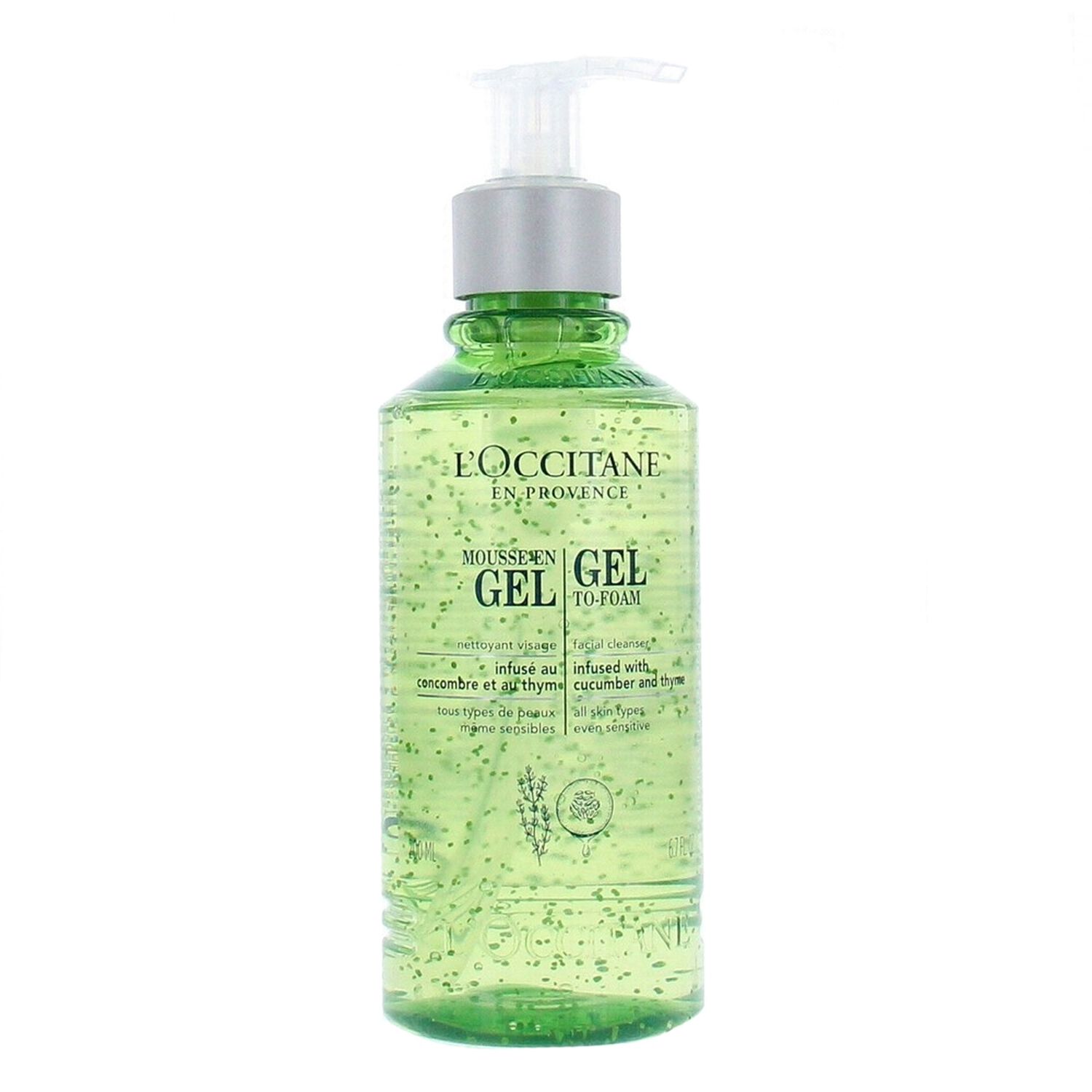 l'occitane Gel en Mousse Nettoyant Visage Infusé 200 ml