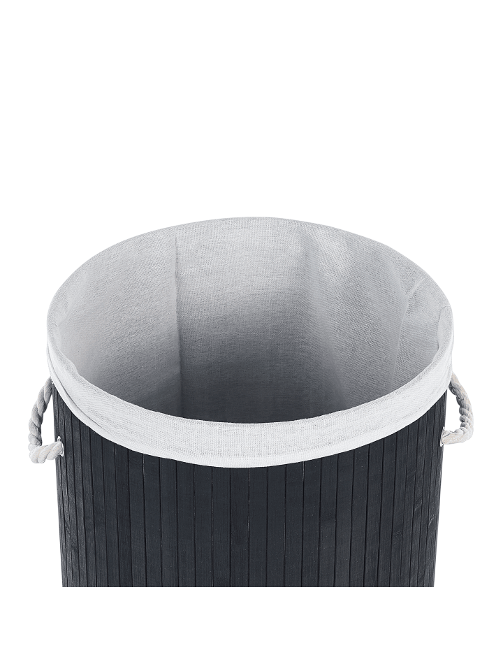 Beliani Wäschekörbe SANNAR in Schwarz/Weiß - (W) 40 x (H) 60 x (L) 40 cm günstig kaufen onesize