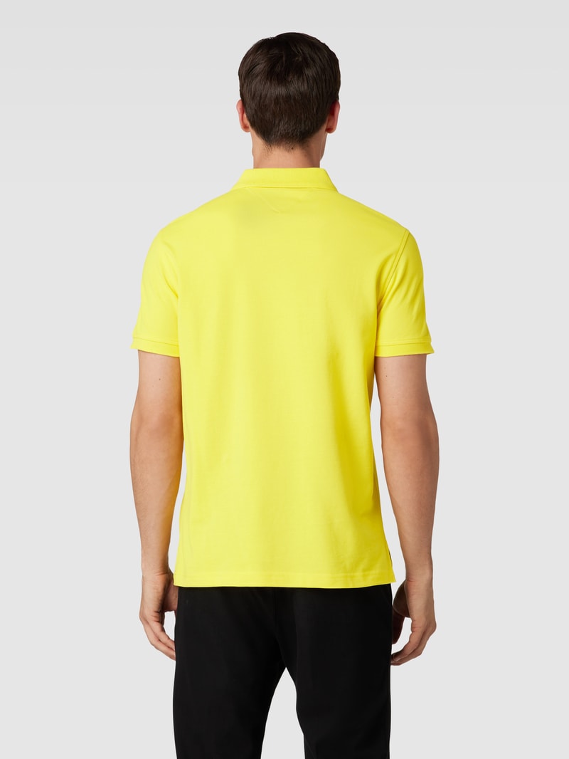 Poloshirt mit Label-Detail in gelb