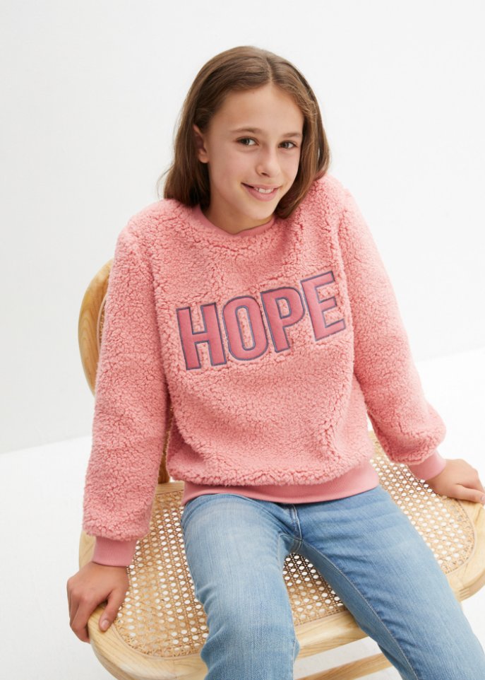 Mädchen Teddyfleece-Shirt