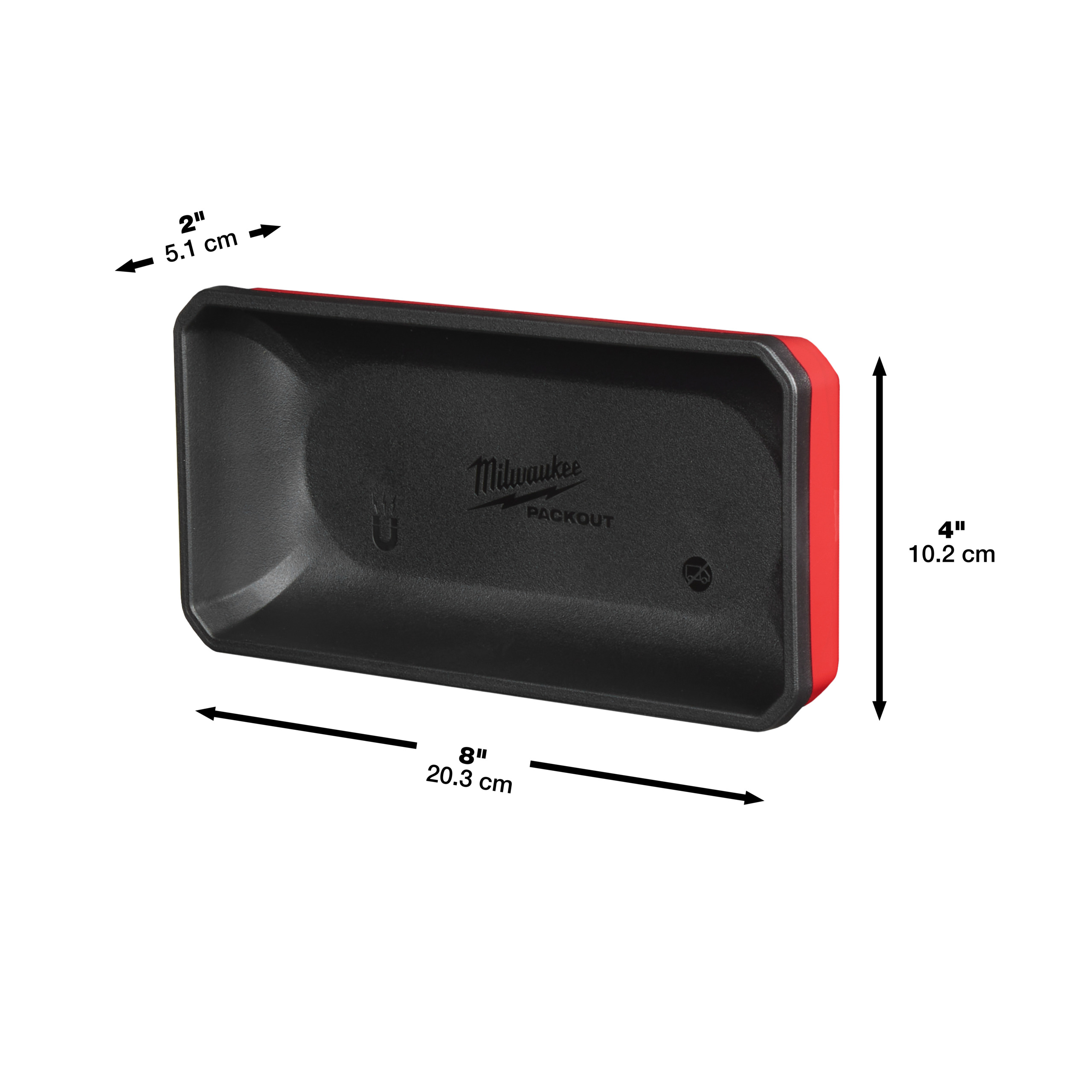 Milwaukee Accessoires 4932493381 Packout magnetisch bakje 100x200 mm