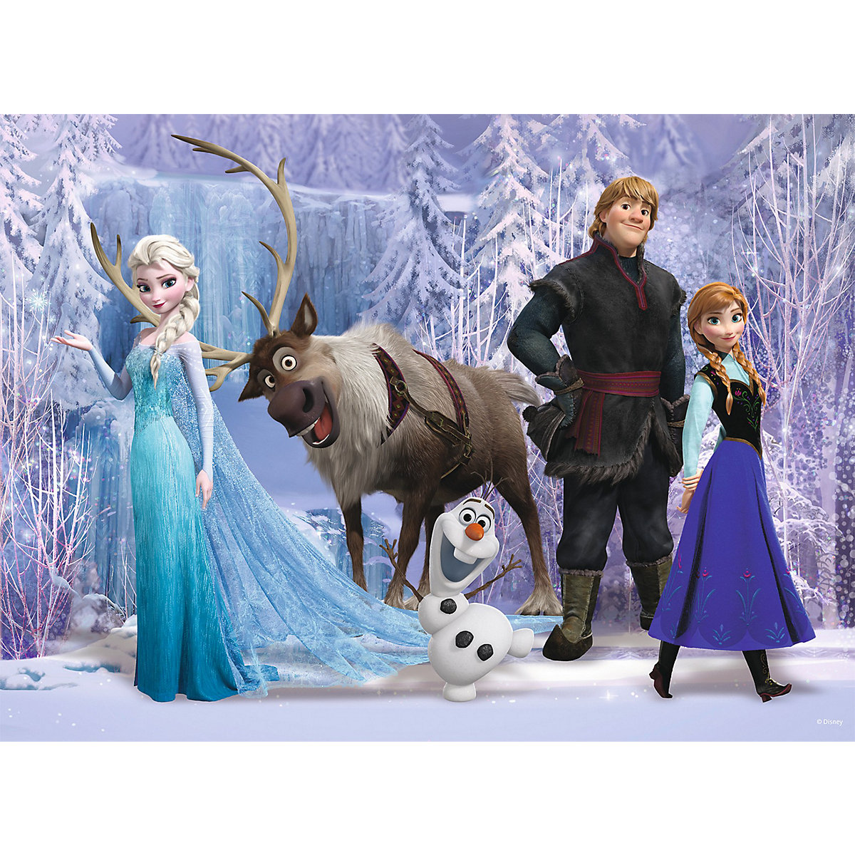 Puzzle, 100 Teile XXL, 49x36 cm,   Die Eiskönigin: Im Reich der Eiskönigin