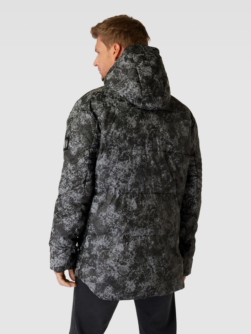 Steppjacke mit Stehkragen Modell 'Bobby' in silber
