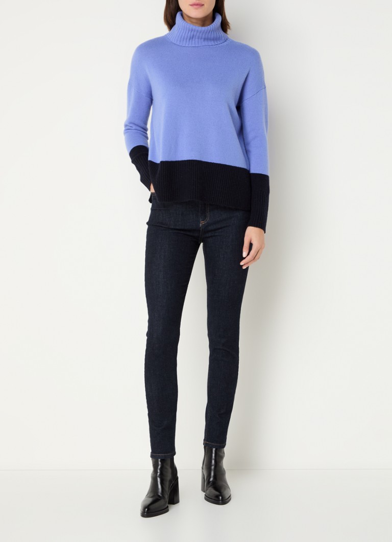 Maglione a collo alto a maglia fine Hobbs Melodie, misto lana merino