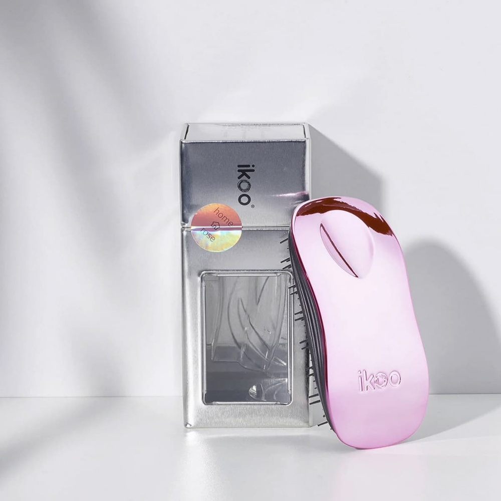 ikoo Brosse Démêlante ikoo Metallic - Home -Rosé Brosse cheveux