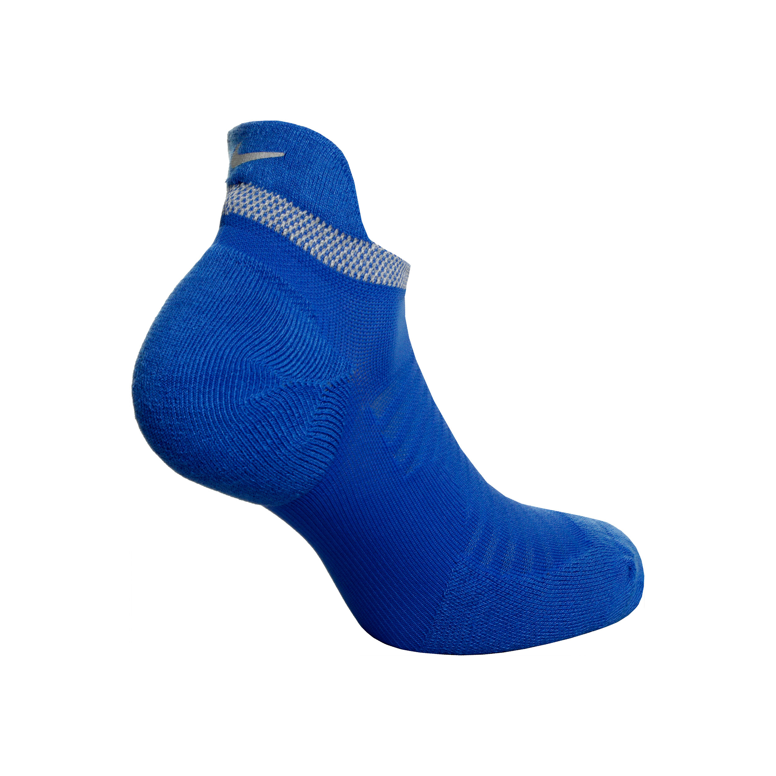 Spark Cushioned No-Show Running Laufsocken - Blau, Grau