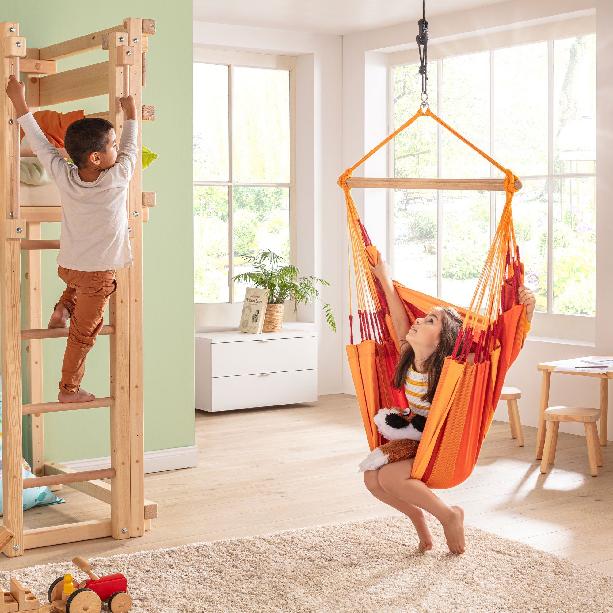 La Siesta Hängestuhl Hängestuhl Hängesessel HABANA Volcano - Basic aus Bio-Baumwolle La Sie, Hochwertige Qualität