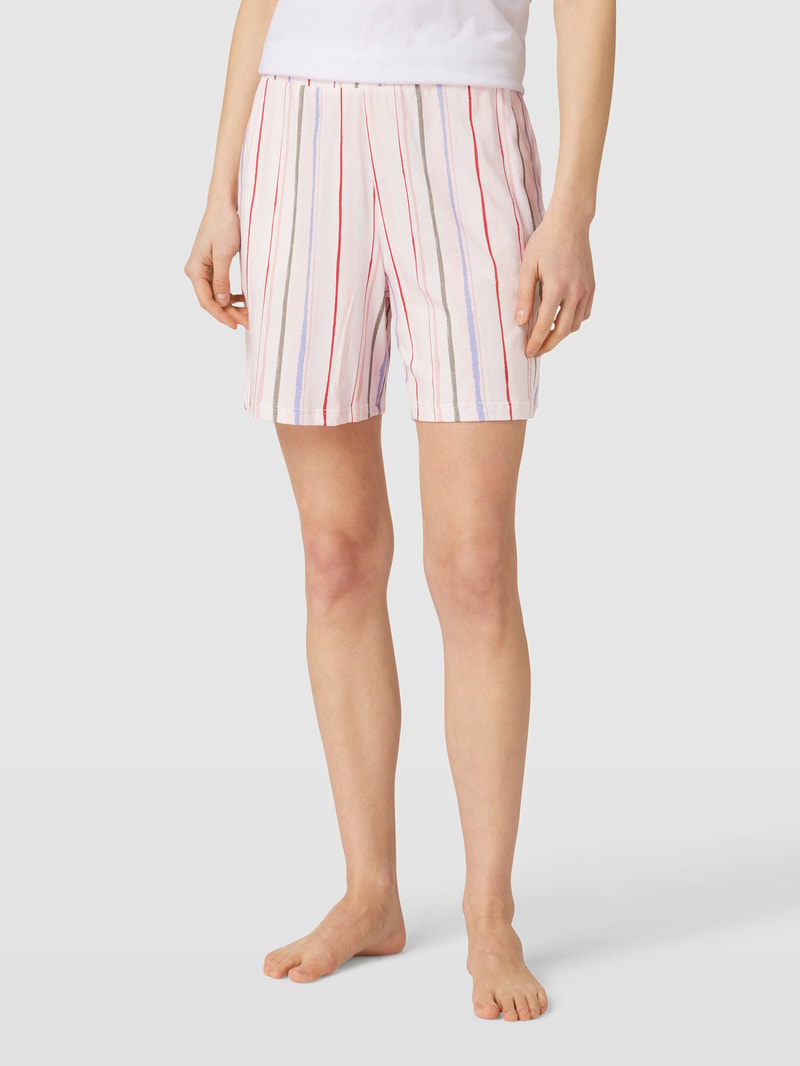 Pyjama-Hose mit Streifenmuster in hellrosa