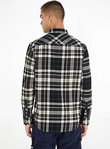 TOMMY-JEANS Herren Hemd Langarm