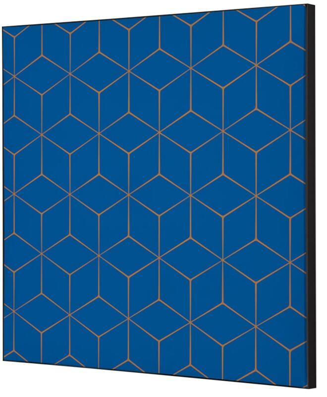 SHOWDOWN Textile Wanddekoration Hexagon Mehrfarbig Aluminium