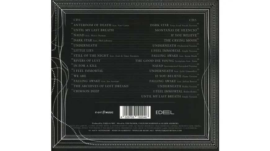 What Lies Beneath (2CD Deluxe Digipak) Tarja - What Lies Beneath (2CD