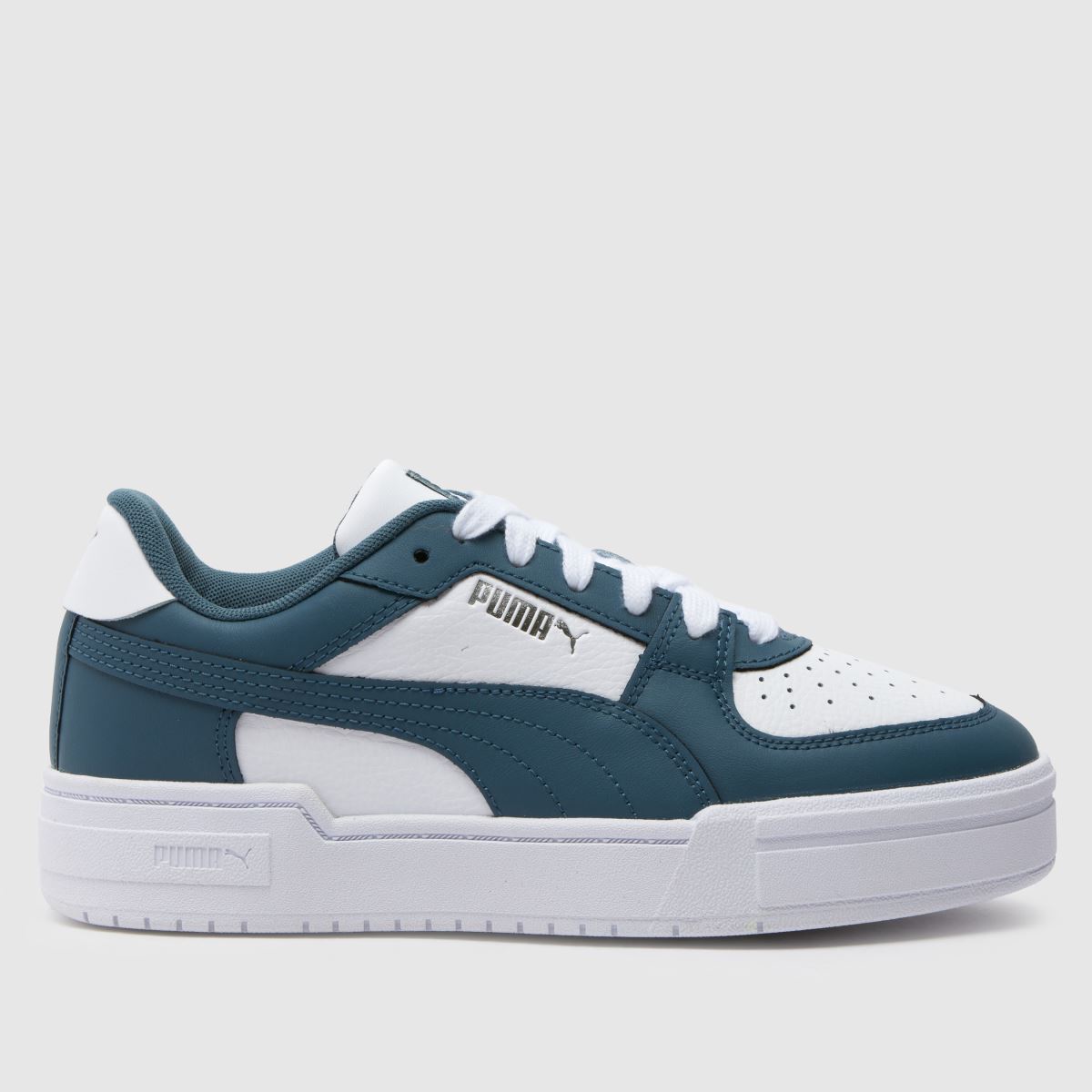 PUMA vita och marinblå ca pro classic pojkar/ungdomsskor