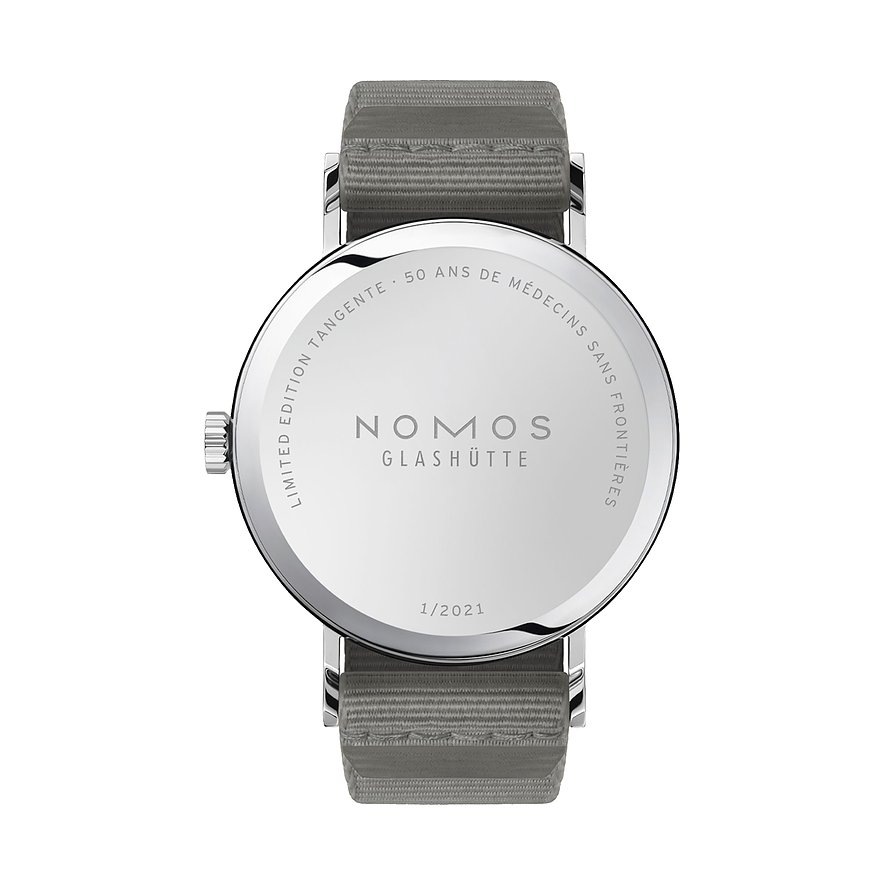 Nomos Glashütte Unisexuhr Tangente 38 - 50 ans de Médecins Sans Frontières