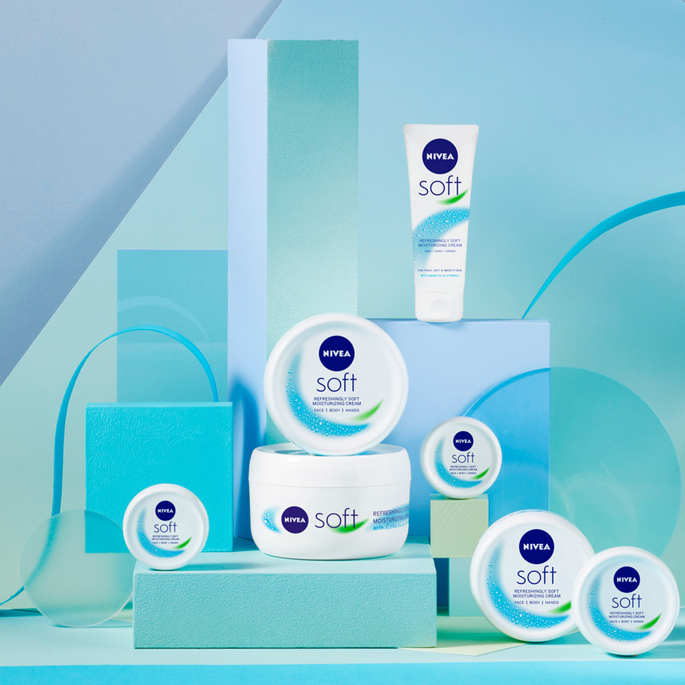 nivea SOFT - Crème visage corps et mains Multi-usage Hydratante