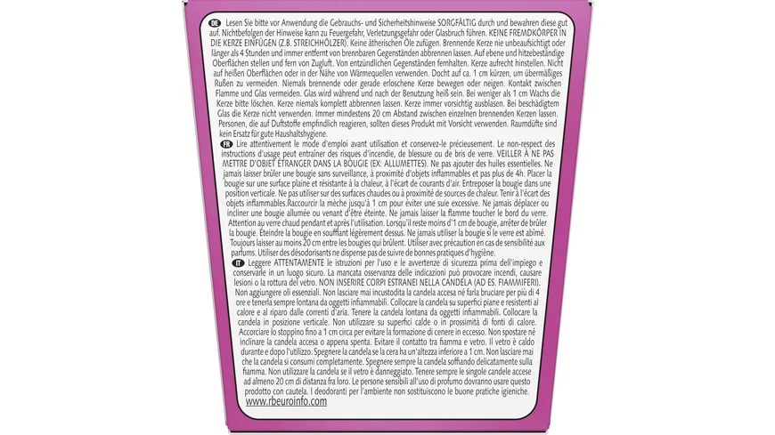 Air Wick Duftkerze Raspberry Rose Splash