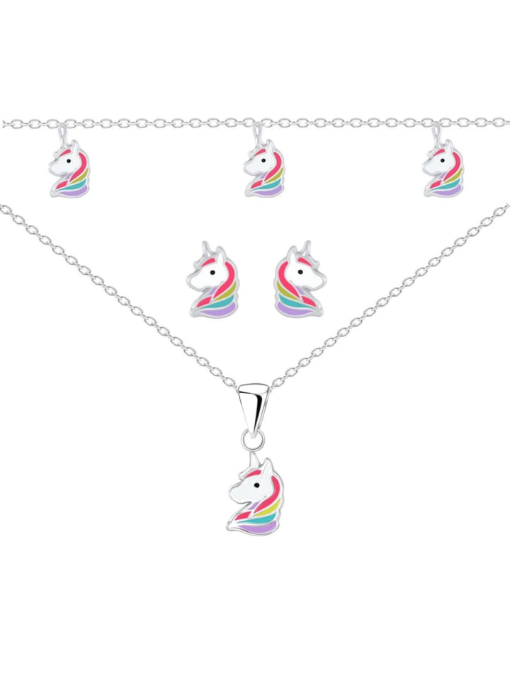 Alexander York Kinder-Schmuckset EINHORN RAINBOW in 925 Sterling Silber, 5-tlg. günstig kaufen onesize