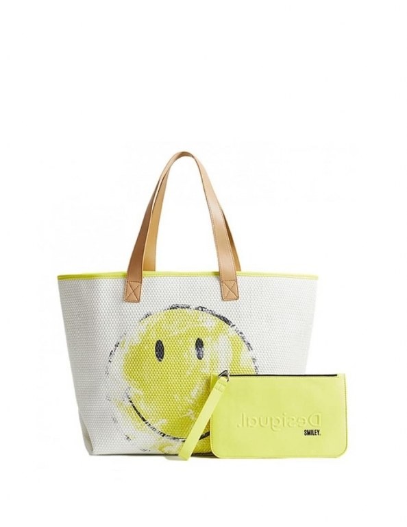 DESIGUAL Handtaschen weiss BOLS_SMILE IS BETTER NAMIBIA