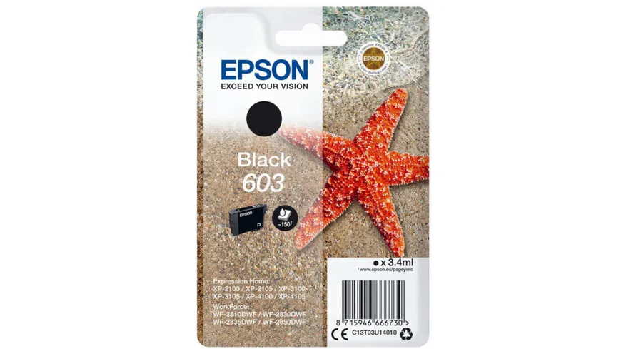 Epson Druckerpatrone T603 schwarz