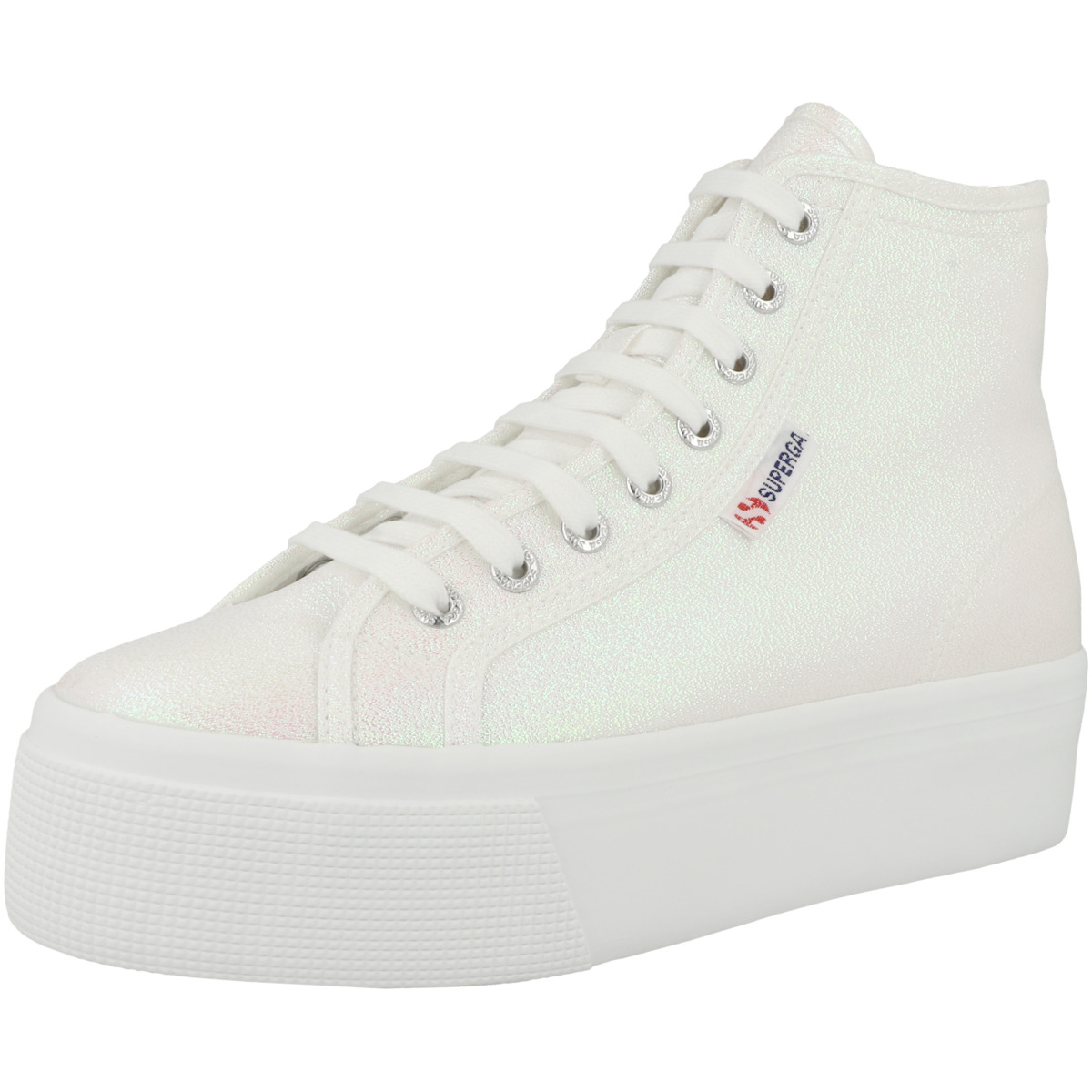 Superga 2708 Hi Top Lame Sneaker mid beige