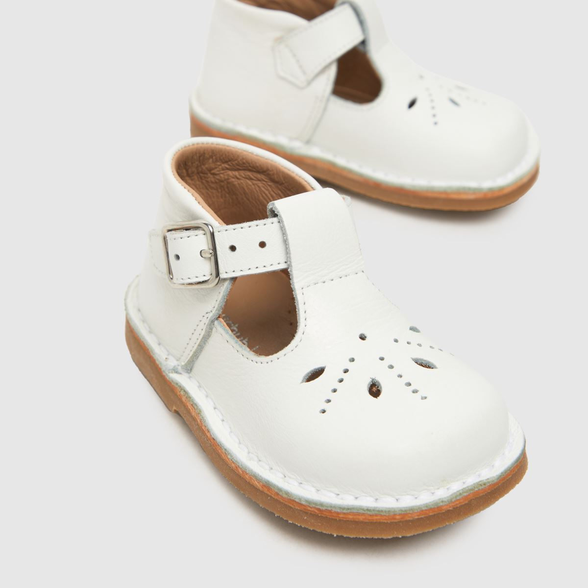 Schuh beli škornji za voziček Cleo za deklice